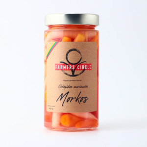 Ekologiškos marinuotos morkos 500 ml