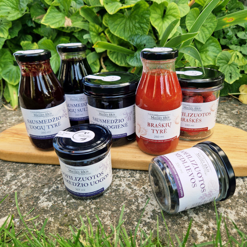 Liofilizuotos medlievos, 167 ml stiklainėlyje