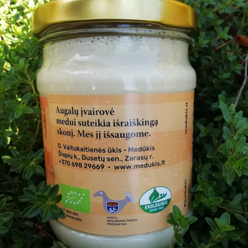 Ekologiškas kreminis medus 220 g