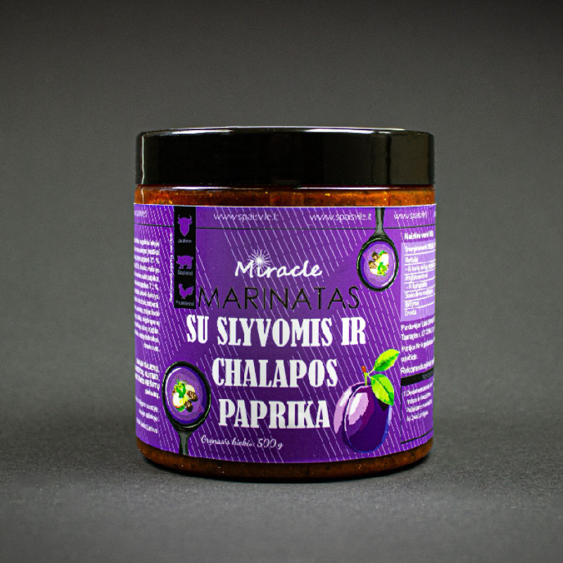Miracle su Slyvomis ir Chalapos paprika Marinatas