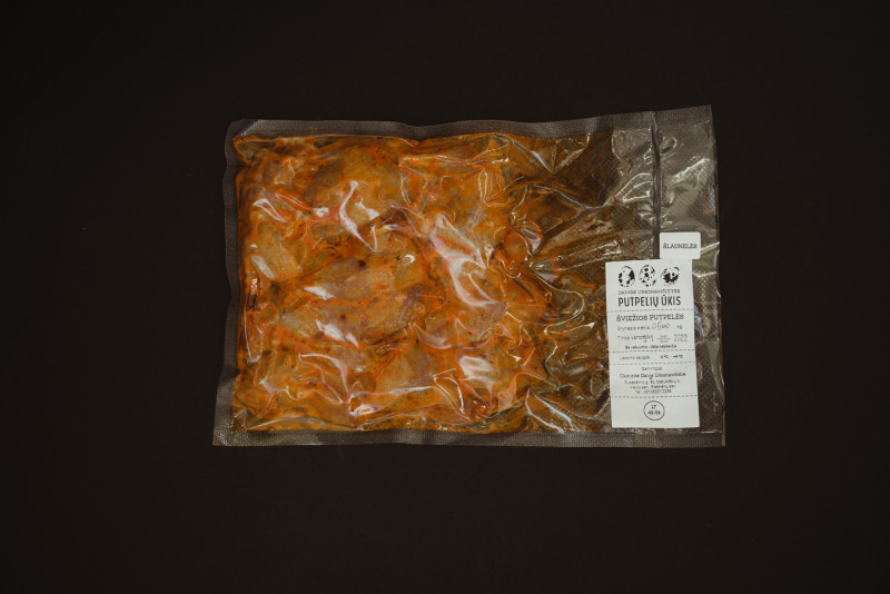 Putpelių krūtinėlės aliejiniame "Mango ir čili" marinate. 500 g.