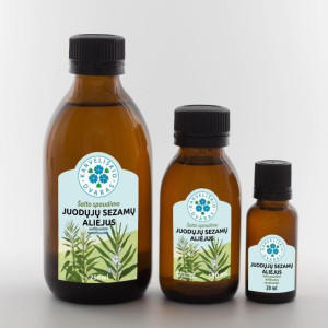 Juodųjų sezamų aliejus - 250 ml