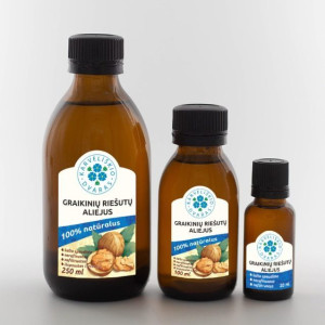Graikinių riešutų aliejus - 250 ml